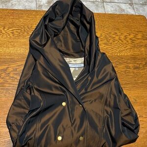 Beautiful Anne Klein hooded Gold Satin Lining jacket